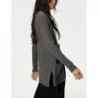 M&S Collection
Ribbed Edge to Edge Longline Cardigan Dark olive