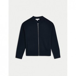 M&S Collection
Knitted Textured Crew Neck Bomber Cardigan