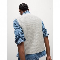 M&S Collection
Cloud-yarn Knitted Crew Neck Waistcoat Grey