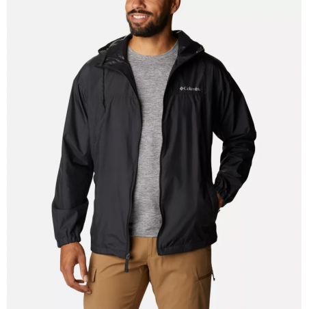 Men's Flash Challenger™ Windbreaker Jacket - Black Long