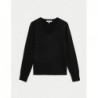 Pure Cashmere V-Neck Jumper Black