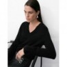 Pure Cashmere V-Neck Jumper Black