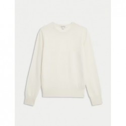 Pure Cashmere Crew Neck Jumper Ivory