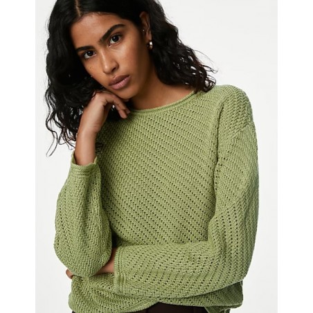 M&S Collection
Textured Crew Neck Jumper