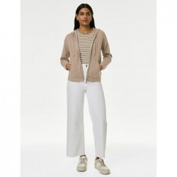 M&S Collection
Soft Touch Zip Up Hoodie Cappuccino