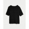 Cotton Rich Textured Knitted Top