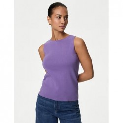 M&S Collection
Crew Neck Knitted Vest Amethyst