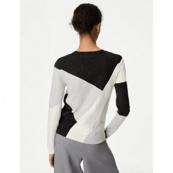 M&S Collection
Supersoft Colour Block Crew Neck Jumper