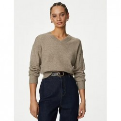 M&S Collection
V-Neck Jumper Mocha