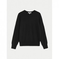 Pure Cashmere Crew Neck Jumper Black