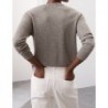 Pure Cashmere Crew Neck Cardigan Mole