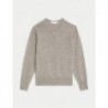 Pure Cashmere Crew Neck Cardigan Cappuccino