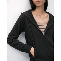 Pure Cashmere Zip Up Hoodie