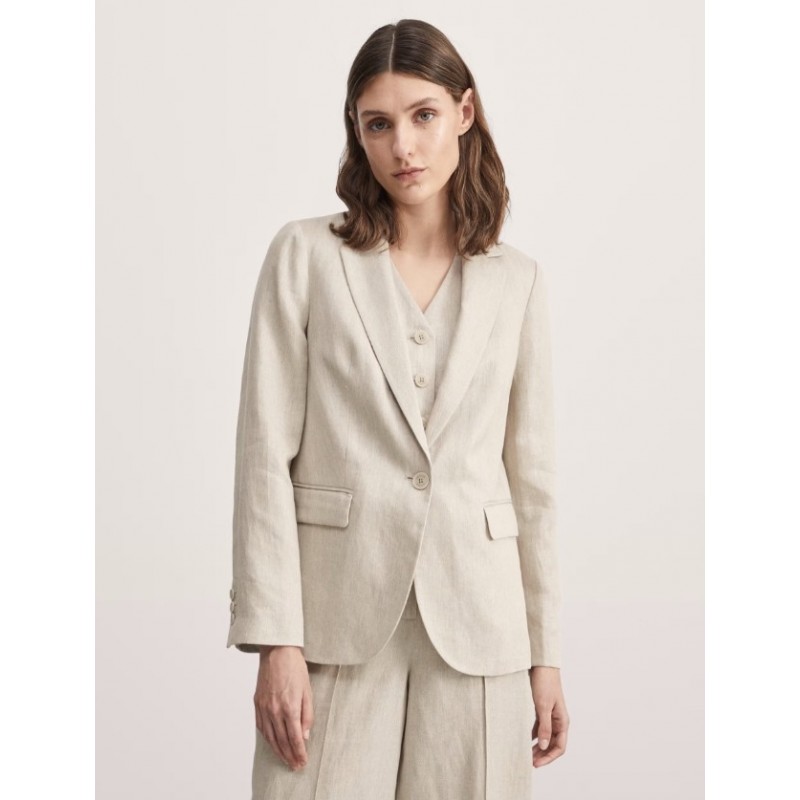 Pure Linen Relaxed Blazer