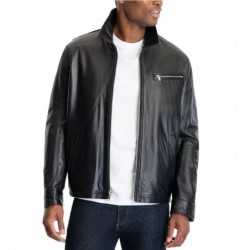 Men's James Dean Leather Jacket, Created for Macy's