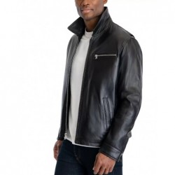 Men's James Dean Leather Jacket, Created for Macy's