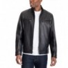 Men's Perforated Faux Leather Moto Jacket, Created for Macy's