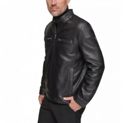 Men's Bantam Racer Style Lamb Leather Jacket