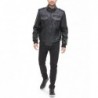 Men's Sherpa Lined Faux Leather Aviator Bomber