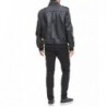 Men's Sherpa Lined Faux Leather Aviator Bomber