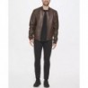 Men's Bonded Leather Varsity Jacket