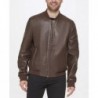 Men's Bonded Leather Varsity Jacket