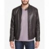 Men's Leather Moto Jacket, Created for Macy's