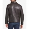 Men's Leather Moto Jacket, Created for Macy's