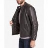 Men's Leather Moto Jacket, Created for Macy's