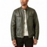 Men's Washed Leather Zip-Front Bonneville Jacket