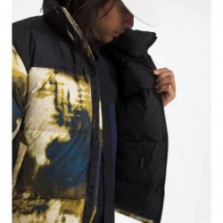 Men’s 1996 Retro Nuptse Jacket Midnight Petrol TNF Bleach Dye Print/TNF Black